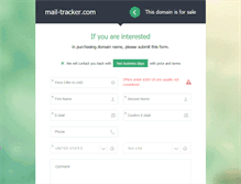 Tablet Screenshot of mail-tracker.com